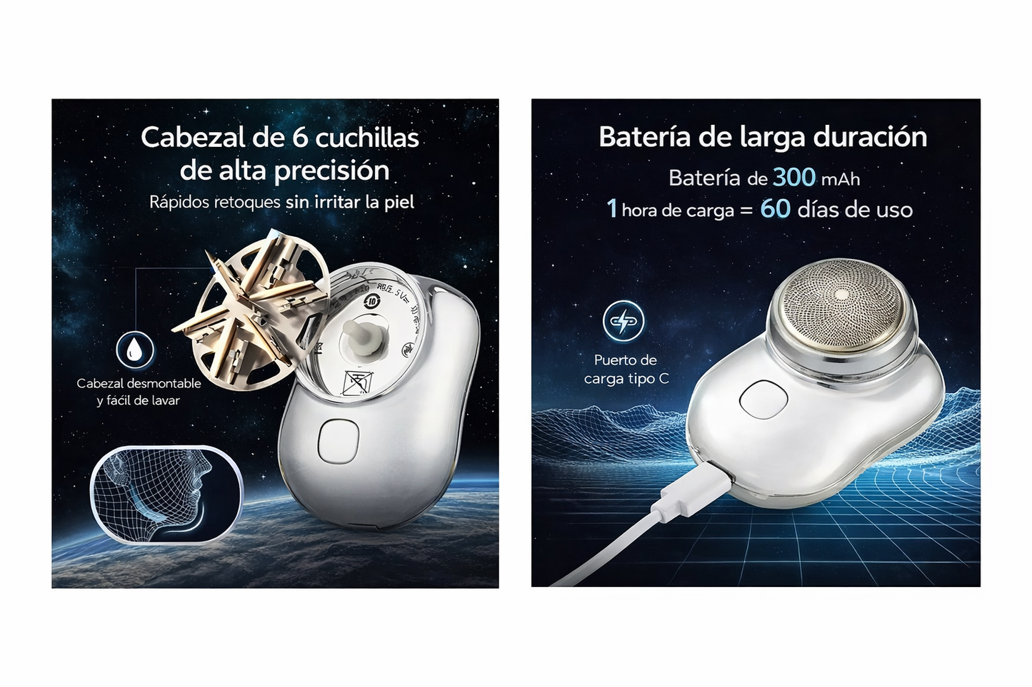 SmoothMini™ – Afeitadora Compacta de Precisión