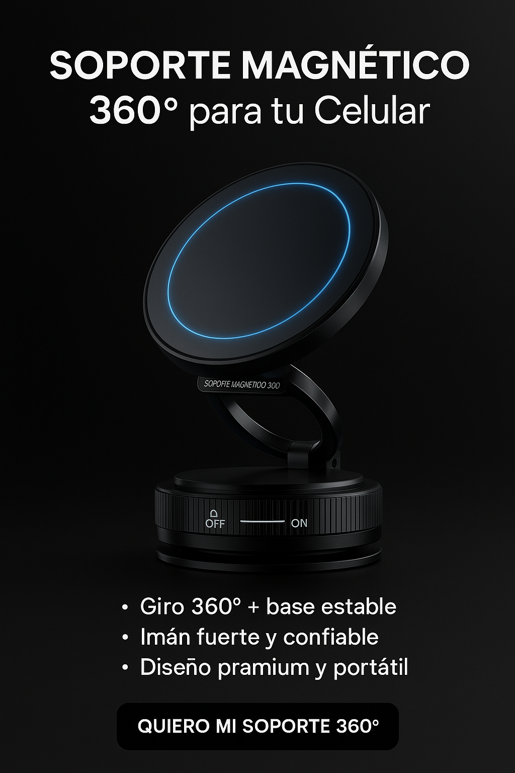 MagnaCharge Pro - Soporte Magnético 360° para tu Celular