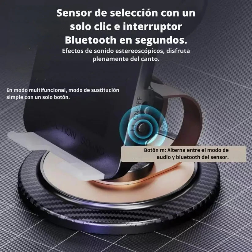 SonicMag™ amplifica tu sonido sin cables, sin configuración y sin perder calidad.